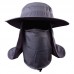 Boonie Snap Hat Brim Ear Neck Cover Sun Flap Cap Hunting Fishing Hiking Bucket  eb-93838157